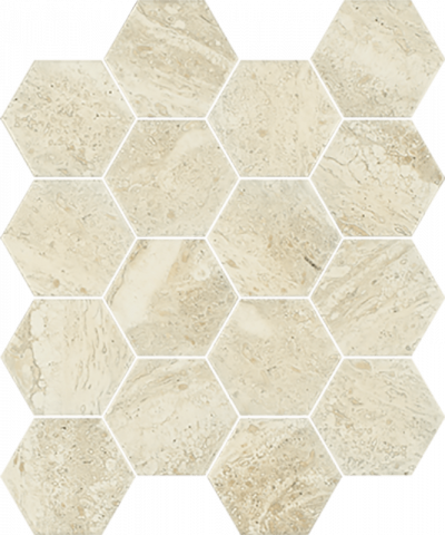Мозаїка Paradyz SUNLIGHT STONE BEIGE MOZAIKA PRASOWANA HEXAGON 22x25,5 G1