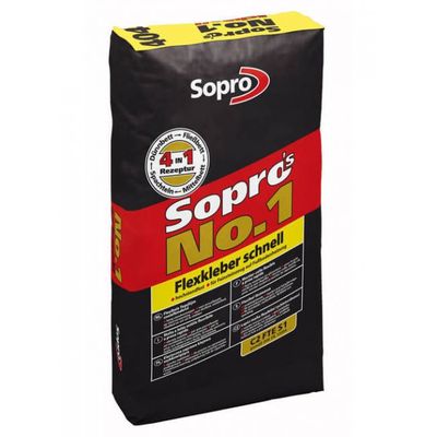 Высокоэластичный многофункциональный клеевой раствор Sopro №1/404/25 25кг