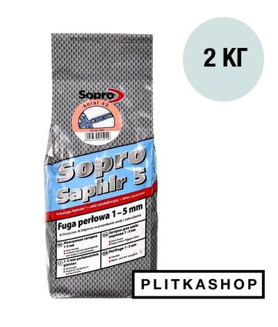 Затирка для швов (фуга) Sopro Saphir 943 (мята №42) 2кг
