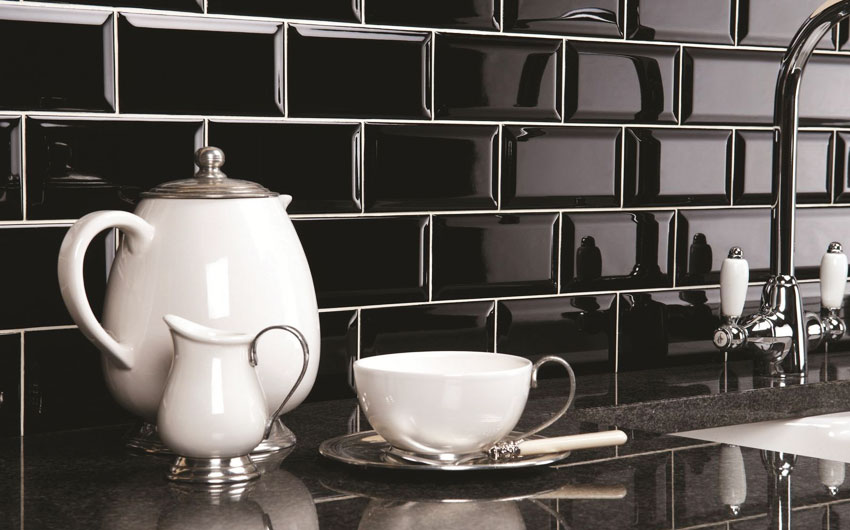 черная плитка кабанчик