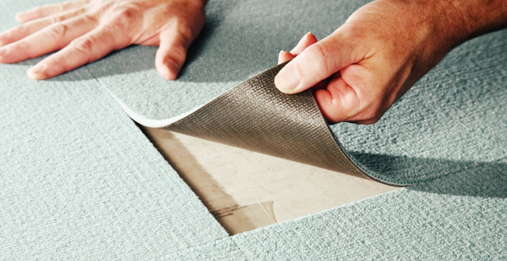 Как крепится ковровая плитка