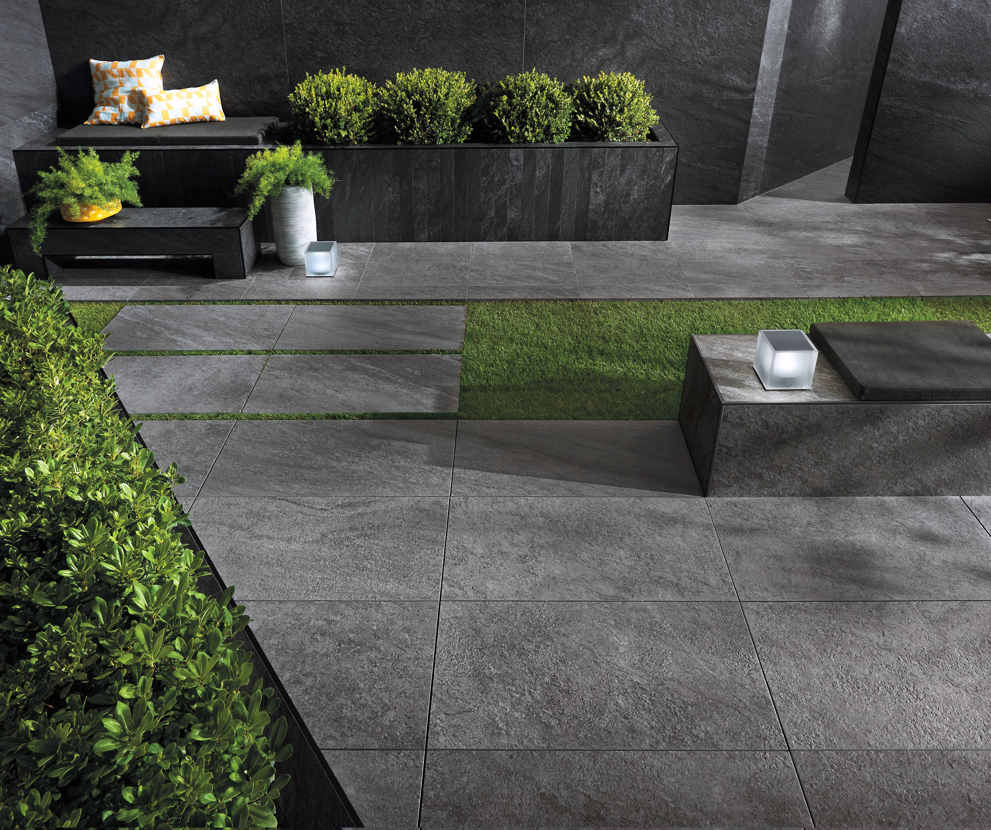 Как положить плитку на землю