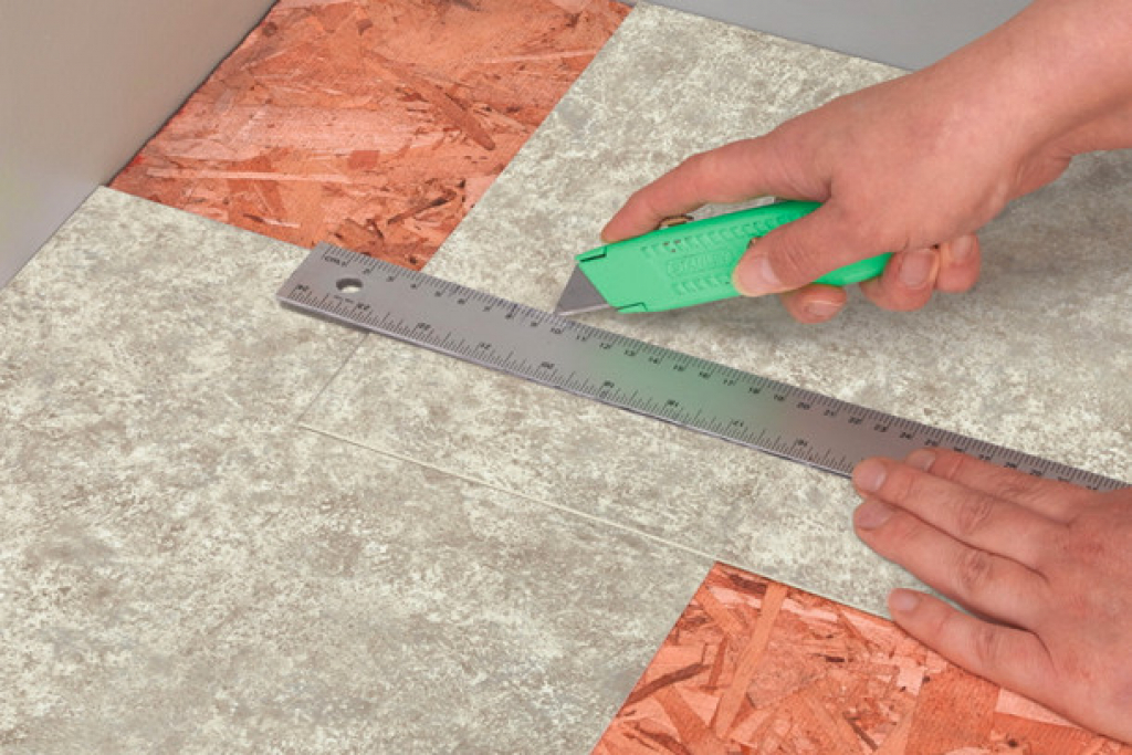 как положить виниловую плитку