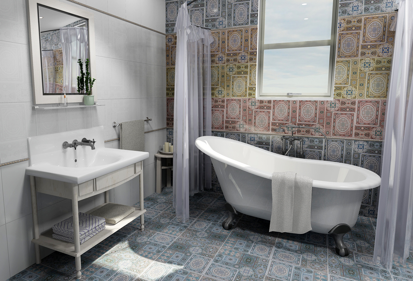 керамическая плитка для ванной