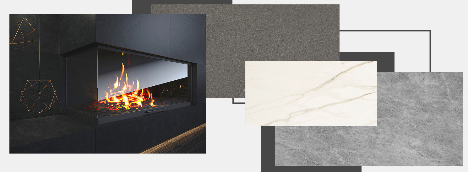 Керамогранит для камина 1