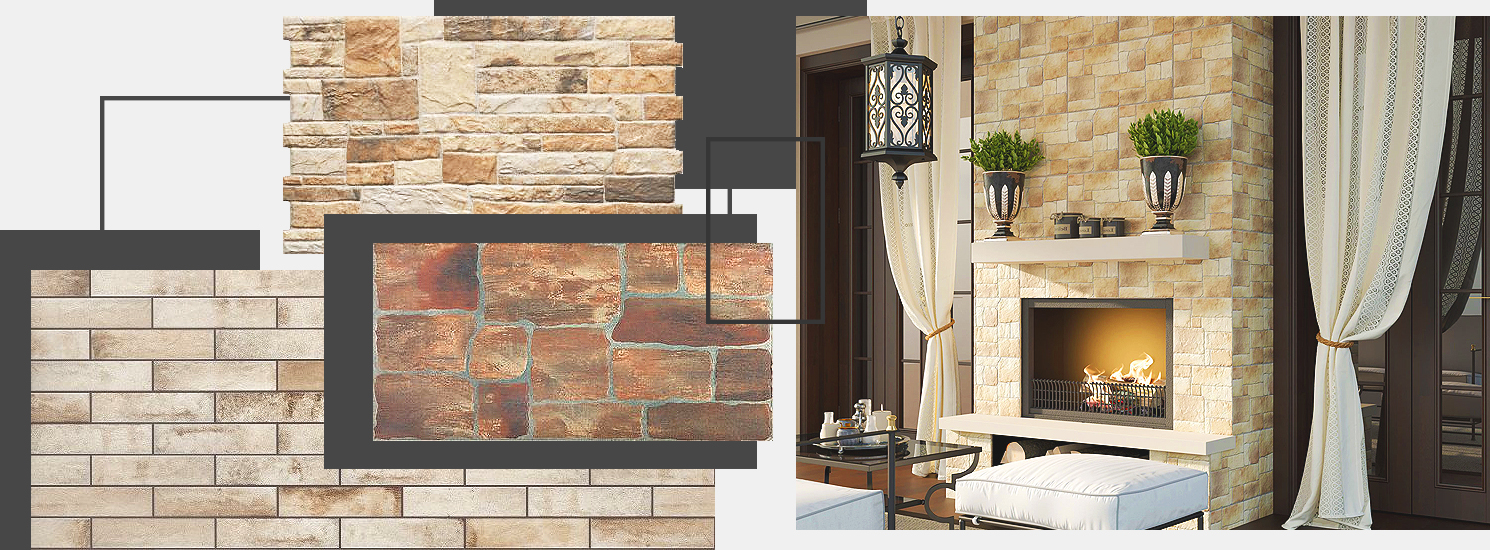 Керамогранит для камина 2