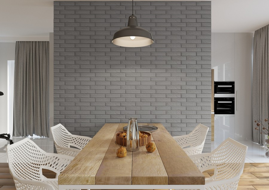 кирпичная кладь в кухне