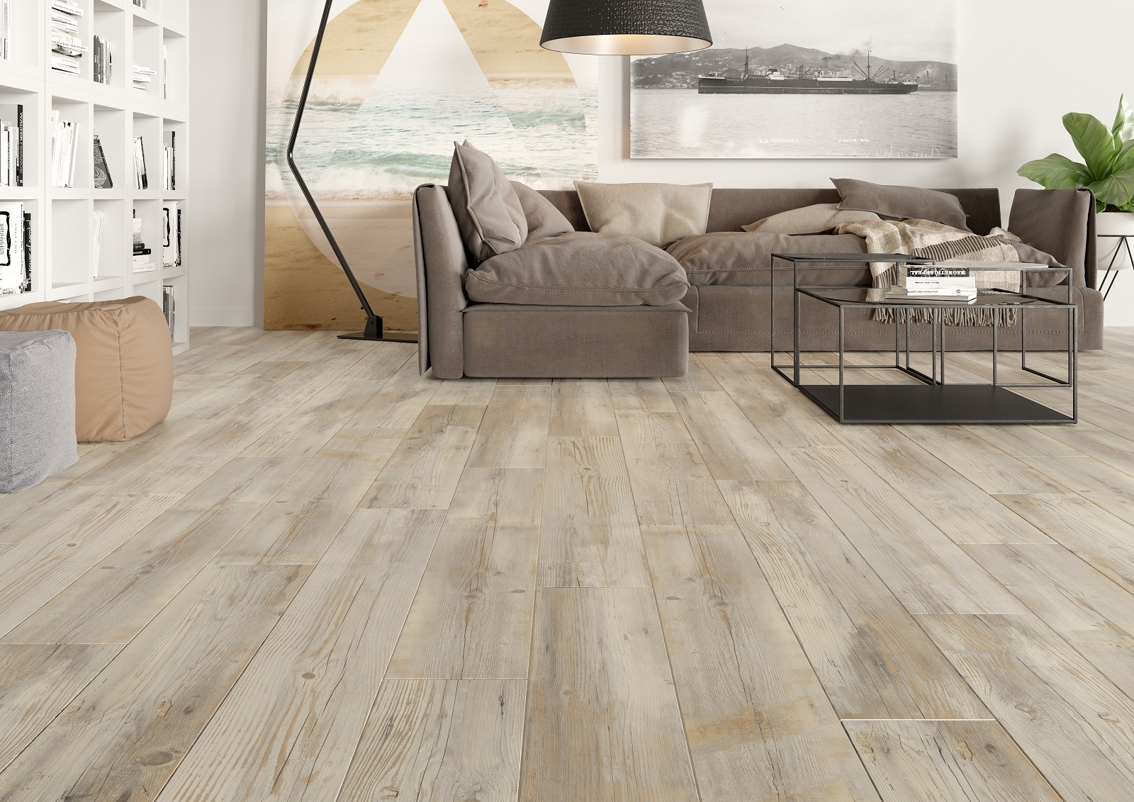 плитка под дерево с трещинами