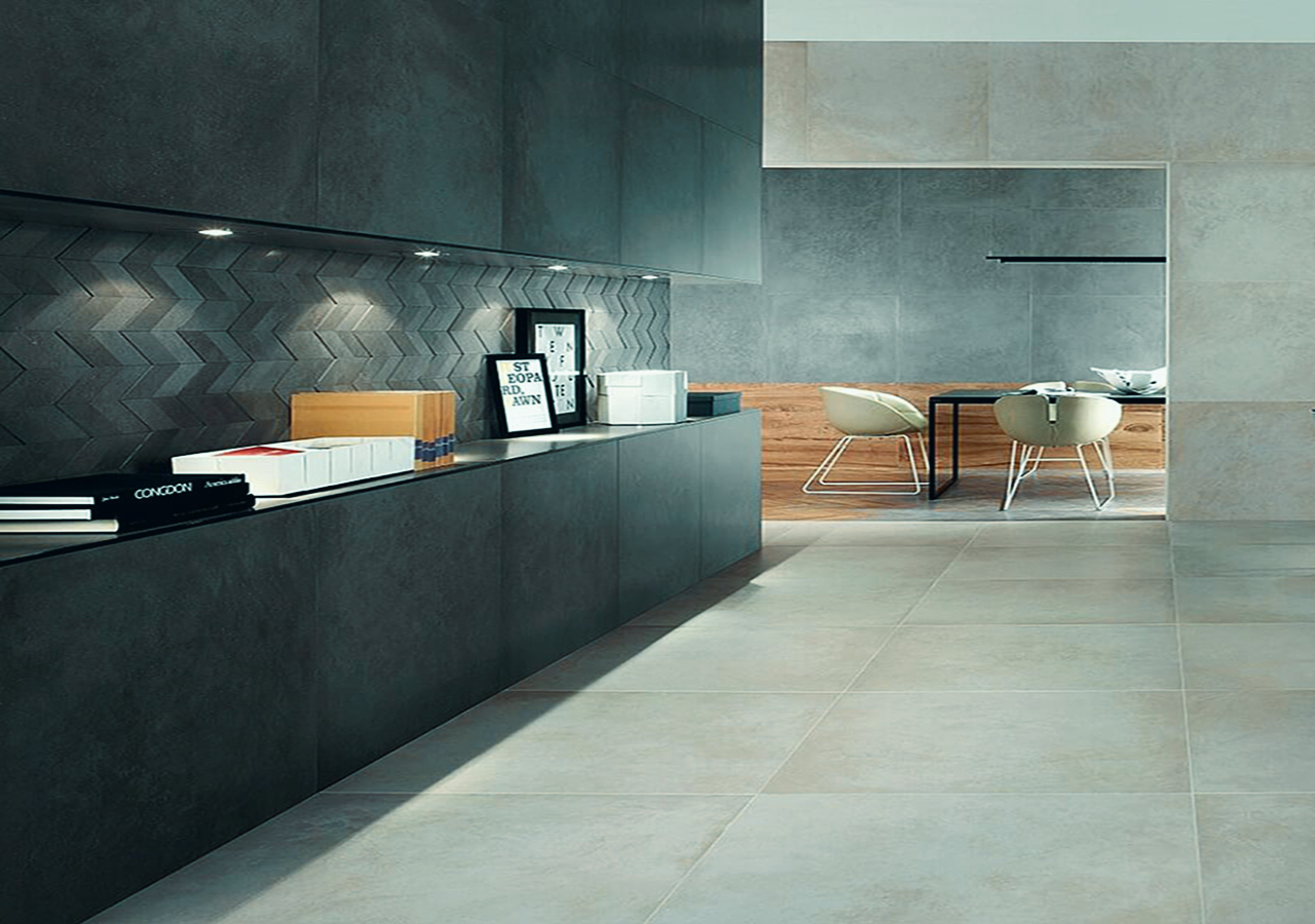 применение плитки большого формата