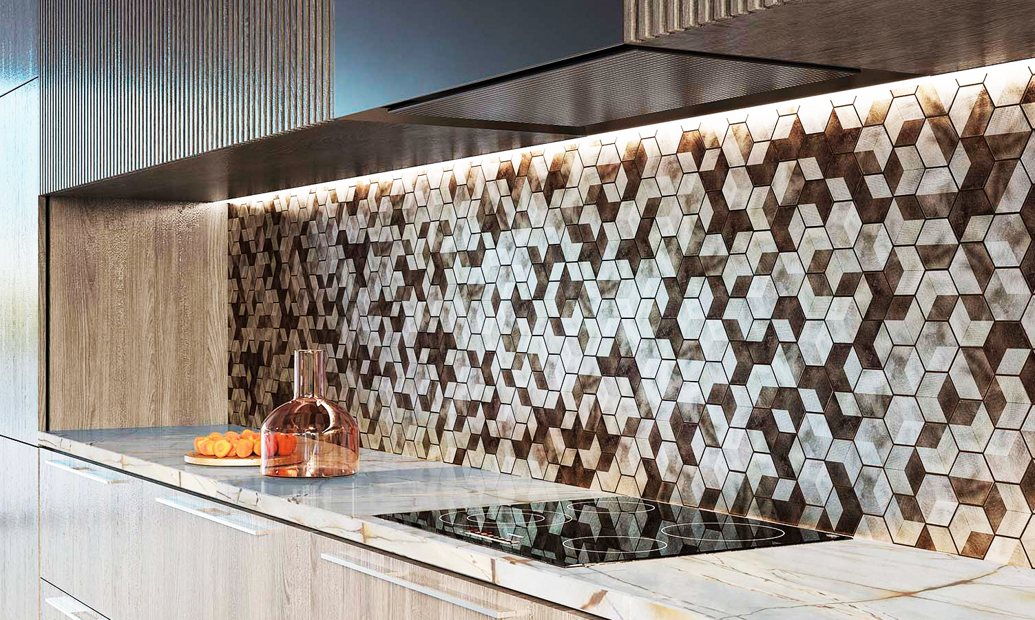 Укладка мозаики, последовательность шагов