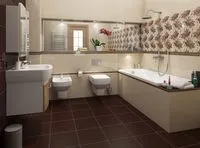 Плитка Cersanit Diva беж стіна зображення 1