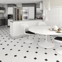 Плитка CERAMICA DESEO BETERA BETERA BLACK-WHITE 58x58 изображение 1