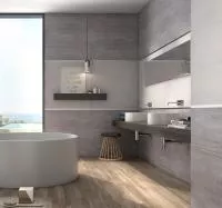 Плитка GEOTILES INOX GRIS RECT 30x90 зображення 4