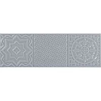 Плитка MONOPOLE ESENCIA RELIEVE BLUE BRILLO 10х30 изображение 1