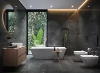 Плитка Opoczno Dern Graphite Rust Lappato 40х120 изображение 1