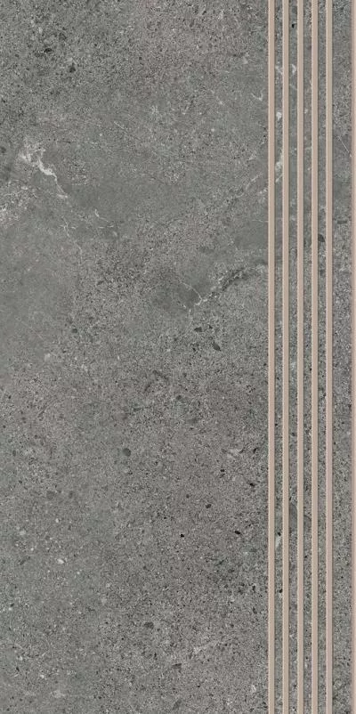 Ступень Paradyz AUTHORITY GRAPHITE STOPNICA PROSTA NACINANA MAT 30x60, Фото