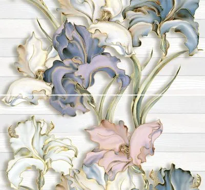 Панно Intercerama Batik декор-панно серый (П83071), Фото