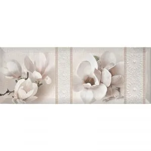 Декор Intercerama Bingo белый 3 (Д125061-3), Фото