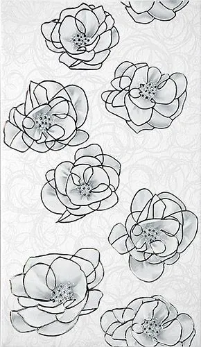 Декор Intercerama Brina серый (Д23071), Фото