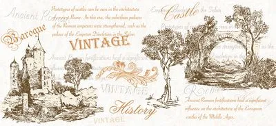 Декор Intercerama Continental бежевий (Д157021), Фото