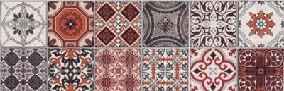 Декор Ceramika Konskie Milano patchwork inserto 25x75, Фото