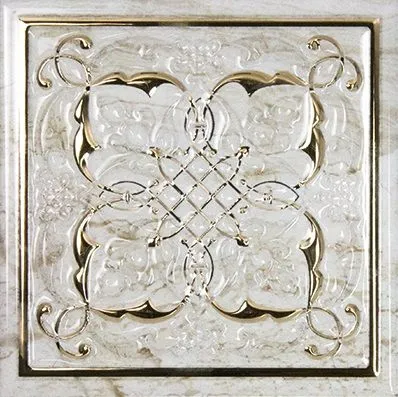 Декор MONOPOLE DEC. ARMONIA PETRA GOLD B 15х15 бежевий, Фото