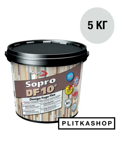 Декоративна еластична затирка Sopro DF 10 1051/5 5 kg, Фото