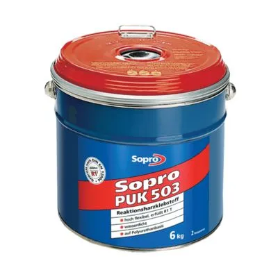 Двокомпонентний сверхэластичный поліуретановий клей Sopro PUK 503/6 6кг, Фото