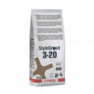 Фуга для швов Litokol Stylegrout SG320BGE10063 3 кг BEIGE 1 бежевый, Фото
