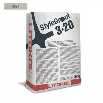 Фуга для швів Litokol Stylegrout SG320SLV10020 20 кг SILVER 1 Сільвер, Фото