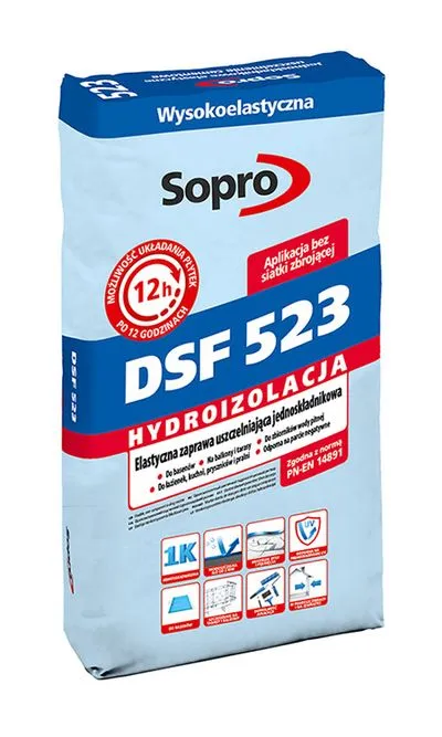 Гидроизоляционный раствор Sopro DSF 523/20 20кг, Фото