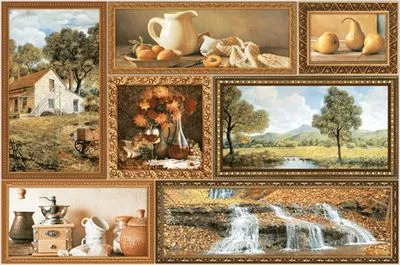 Декор Intercerama Grani коричневый (Д74031), Фото