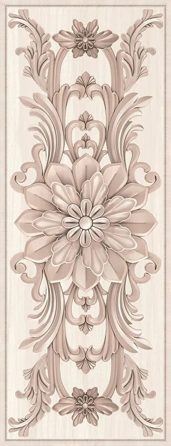 Декор Intercerama Ivory коричневый (Д142031), Фото