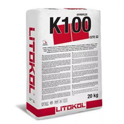 Клей для плитки Litokol HYPERFLEX K100G0020 20 кг, Фото