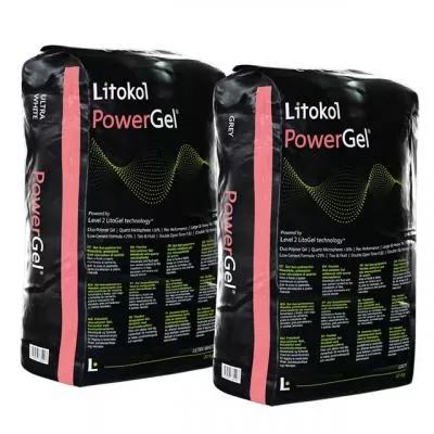 Клей для плитки Litokol К55 20 кг Power Gel белый PWRGB0020, Фото