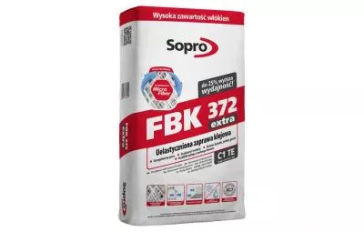 Клей для плитки Sopro FBK 372 22.5 кг цементная, Фото