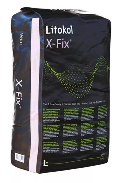 Клей Litokol X-Fix белый 20 кг C1TE XFXB0020, Фото