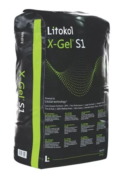 Клей Litokol X-Gel S1 белый 20 кг C2TES1 XGLS1B0020, Фото