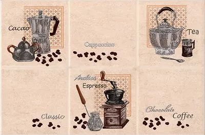 Декор Intercerama Lucia светлый бежевый (Д21021), Фото