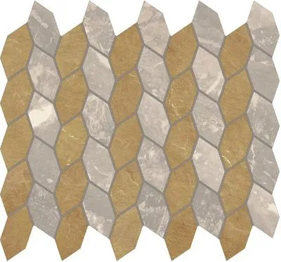 Мозаїка AZTECA MOSAICO NEBULA SILVER 24.2X29.2 P63, Фото