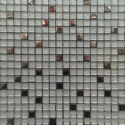 Мозаика Grand Kerama микс металик платина 507, Фото