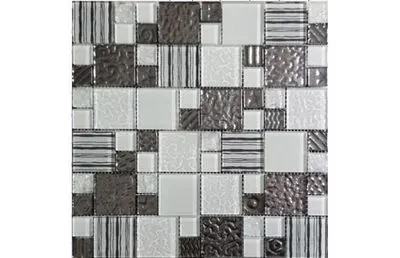 Мозаика Grand Kerama микс ПОЛОСКИ белая 2167, Фото