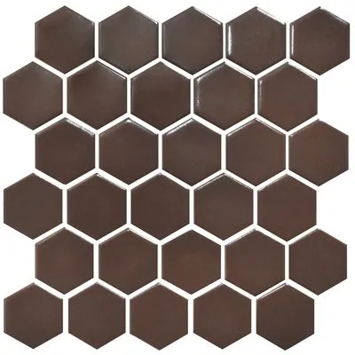 Мозаїка Kotto Ceramica HEXAGON H 6005 Coffee Brown, Фото