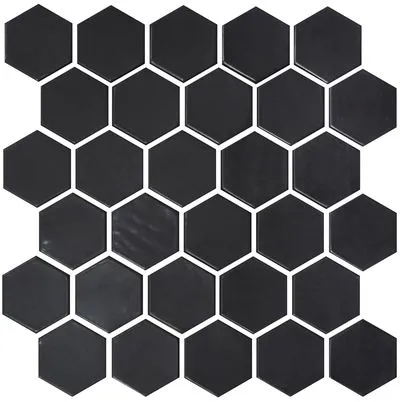 Мозаика Kotto Ceramica HEXAGON H 6021 Black Mat, Фото