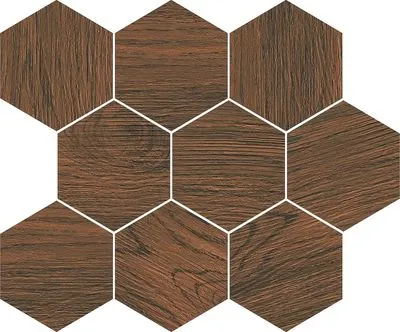 Мозаїка Opoczno FINWOOD OCHRA MOSAIC HEXAGON 28X33,7, Фото
