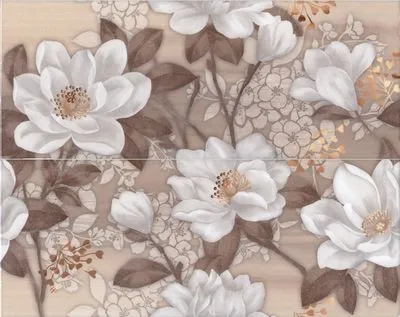 Панно Kerama Marazzi Жасмин 7114T A B 3F, Фото