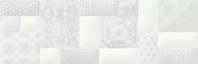 Декор Opoczno PILLOW GAME WHITE INSERTO PATCHWORK MATT RECT 29X89, Фото