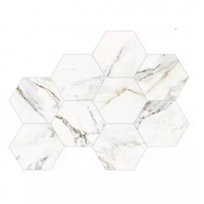 Плитка ALMERA CERAMICA Spain CALACATTA GOLD HEX 240X200, Фото