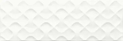 Плитка Ceramika Color Structury 3D Ribbon White, Фото