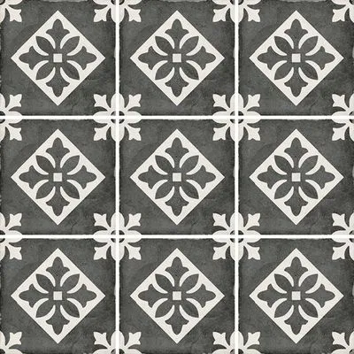 Плитка Equipe ART NOUVEAU PADUA BLACK 24416, Фото